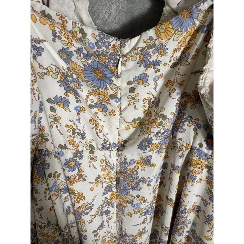 Abercrombie Fitch Floral Maxi Dress NWT Tie Front Womens XLT tall‎ leg slit